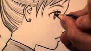 How To Draw a Manga Face in Profile [RE-UPLOAD]