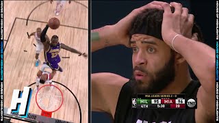 LeBron James Dunks on Russell Westbrook - Game 1 | Rockets vs Lakers | 2020 NBA Playoffs