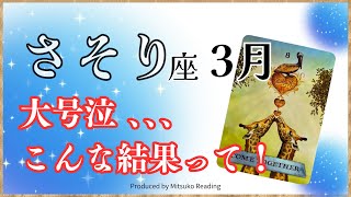 さそり座3月は大号泣でした、、、‼️すべてのさそり座さんに絶対見てほしい❣️2025年3月仕事恋愛人間関係♏️【脱力系タロット占い】