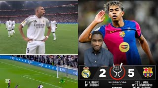 Réal Madrid 2-5 Barca quel équipe de barca Waouw