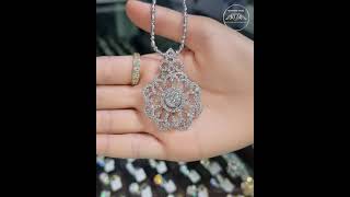 Ratanak Pich Jewelry: បណ្តោងដាំពេជ្រ ស្រស់ស្អាត 💎💎 Price: $6719 (Diamond Pendant for Lady)