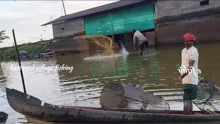 ഒറ്റവലയിൽ വലയിൽ വീണ രണ്ട് പൊളപ്പൻ മീനുകൾ 😱🐬big carp fish|net fishing|kuttanad village fishing|nadan|