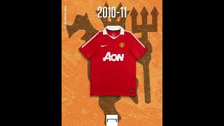 A evolução das camisas do Manchester United #shorts