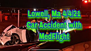 Med Flight Helicopter for Motor Vehicle Accident Patient