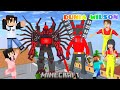 Yuta Mio Steve Raksasa Tri Titan vs Titan Speakerman di Minecraft