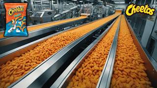 HOW CHEESE CHEETOS are MADE in the FACTORIES🧀