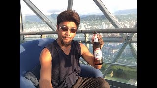 【ジョージアのICYビール】アキーラさん堪能！ジョージア・バトゥーミのアルファベットタワー！ Icy beer,alphabet tower in Batumi in Georgia