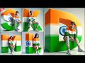 15 August 3D Name First Letter Ai Photo Editing | Independence Day Ai Photo Editing | Bing Ai Image