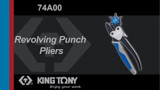 KING TONY-74A00 Revolving Punch Pliers