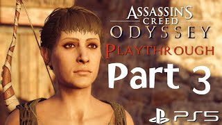 Assassin's Creed: Odyssey | PS5 Gameplay | Part 3 | No Commentary Playthrough | Dynamic 4K 60FPS