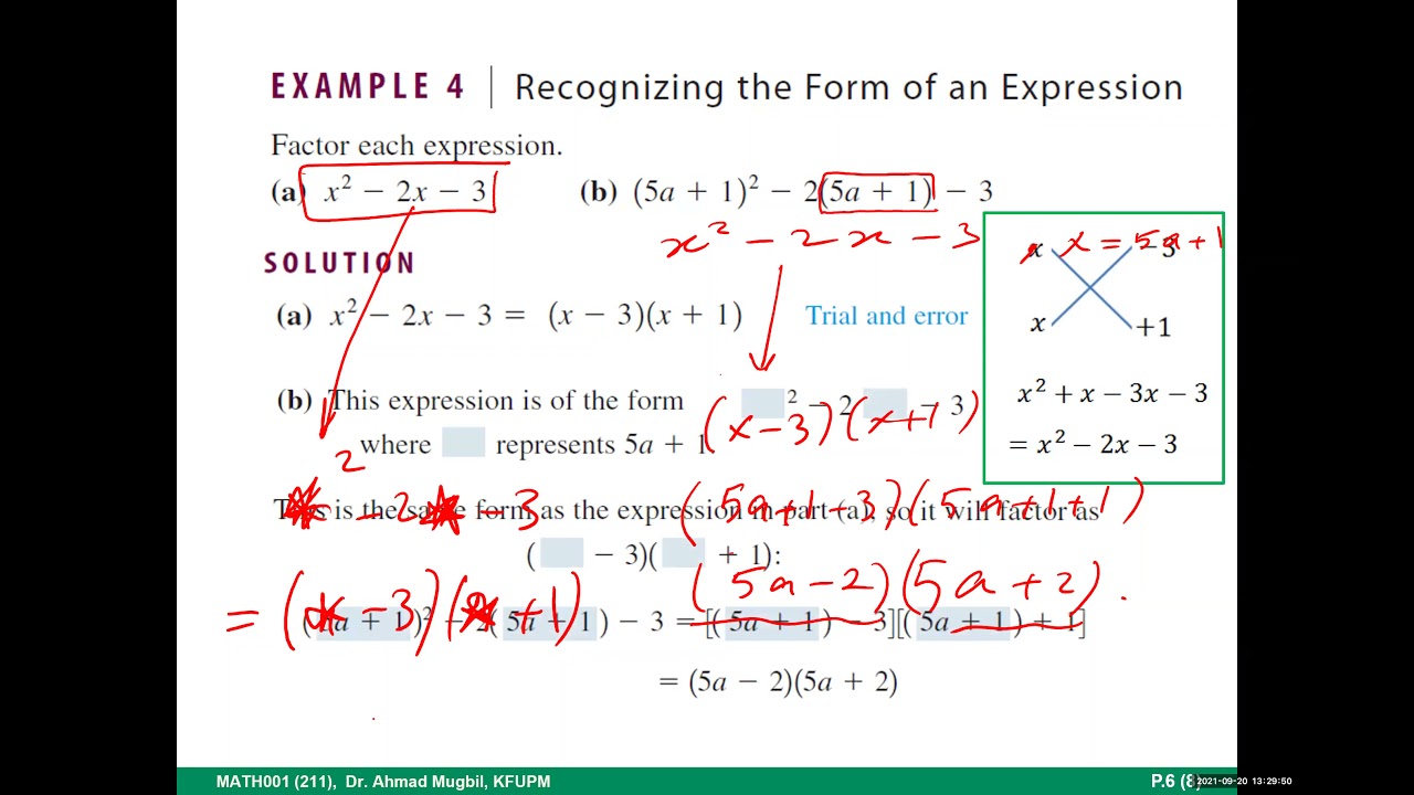 MATH001 P.6 Factoring (2) - YouTube