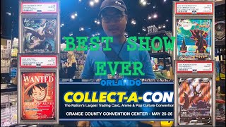 MY BEST COLLECT A CON SHOW EVER! | VENDOR POV ORLANDO 2024 | POKEMON AND ONE PIECE DAY 1