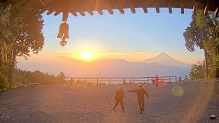 【4K】2024年7月5日 七面山（標高1,982m）から見た富士山