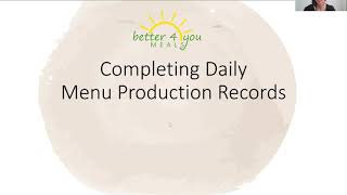 B4YM Training on Meal Production Records