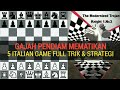 HITAM DALAM BAHAYA !! 5 Pembukaan catur Italian Game | Full trik & STRATEGI