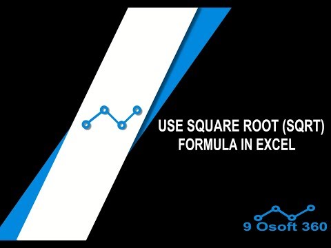 9 OSoft 360:- Use Square Root (SQRT) Function In Excel