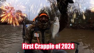 First Crappie Trip of 2024 in Below Freezing Temperatures 🥶