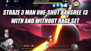 Straze 3 Man Banshee 13 One-Shot WITH AND WITHOUT RAGE SET - Epic Seven