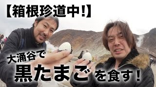 【箱根珍道中!】大涌谷で黒たまごを食す！