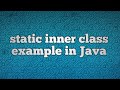 static inner class example in Java