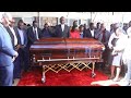 Kenyan marathon champion Kevin Kiptum's body leaves mortuary ahead of burial ceremony