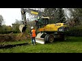 herstellung von baggerschürfen zur erkundung des bodens