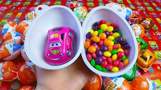Surprise Eggs UnBoxing Kinder Joy Surprise Toys and Learn Names of Fruits and Vegetable Fun Video