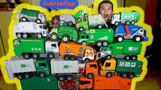 HUGE Garbage Truck Toy Collection! Toy Trucks for Children | JackJackPlays