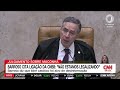 barroso cita ligação da cnbb sobre maconha