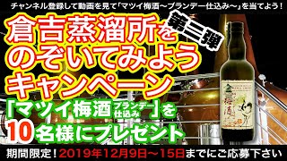 【期間限定】倉吉蒸溜所をのぞいてみようキャンペーン第2弾【ブランデー仕込み梅酒プレゼント】