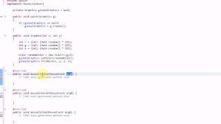 Learning Java: Part 19: Detecting Mouse Clicks in an Applet Using a MouseListener