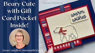 Beary Cute with Gift Card Pocket Inside!