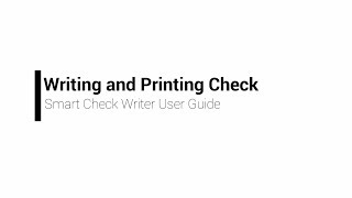 779081 SMART CHECK WRITER - Writing and Printing Cheques