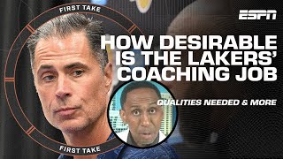 LAKERS NEED CACHET! 🏅 Stephen A. describes his PERFECT FIT for next Lakers head coach | First Take