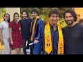 Super Star Mahesh Babu and Family at Gautam Ghattamaneni's Graduation Day