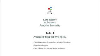 Task-1 Supervised Machine Learning Algorithm | GRIP-May'21 | The Sparks Foundation #grip #tsf