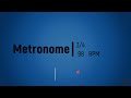 98 bpm 3 4 metronome 30 min