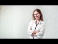 Cute Female Doctor With Stethoscope Stock Video