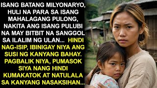 ISANG BATANG MILYONARYO, NAKITA ANG ISANG PULUBI NA MAY BITBIT NA SANGGOL SA ILALIM NG ULAN...