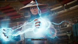 Mortal Kombat 11 - Raiden vs Shao Khan - All Intro Dialogues