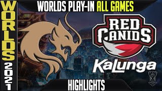 PCE vs RED Highlights ALL GAMES | Worlds 2021 Play In Knockouts | PEACE vs Red Kalunga