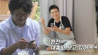 인교진, 당당하게 문자 보는 박력 아바타에 ‘광대 폭발’ @동상이몽2 - 너는 내 운명 51회 20180702