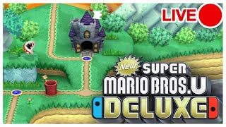 Playing New Super Mario Bros. U Deluxe Live (Part 1)