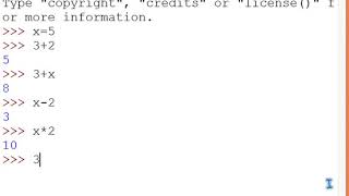 Variables and Arithmetic Operators - Python Tutorial - Chapter 3