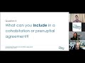 understanding prenuptial and cohabitation agreements webinar