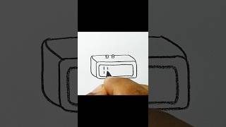 Digital Clock Drawing ⏰ #shorts #clookdraw #art