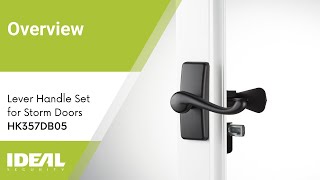 360-degree view of Ideal Security HK357DB05 Lever Handle Set for Storm Doors