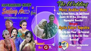 LIVE🔴CS SENDANG ARUM|GBL AUDIO|WEDDING MESY & APRIA|JANTIR SINDON|MINGGU 24 SEPTEMBER 2023