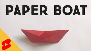 How to Make a Paper Boat | Origami Boat | Origami Step by Step Tutorial | #Shorts