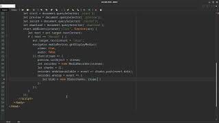 JavaScript Screen Capture API Download